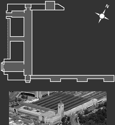 Veuillez-vous servir du plan à droite pour parcourir la gare centrale de Stuttgart