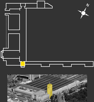 Veuillez-vous servir du plan à droite pour parcourir la gare centrale de Stuttgart