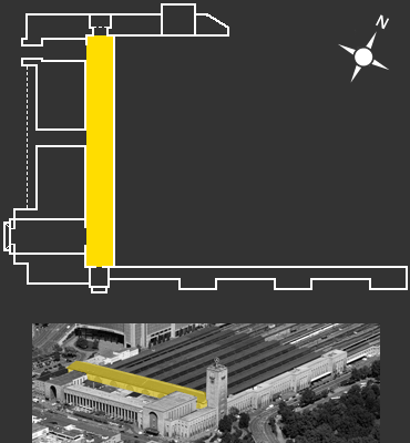 Veuillez-vous servir du plan à droite pour parcourir la gare centrale de Stuttgart