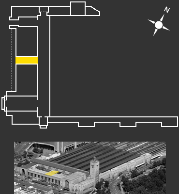 Veuillez-vous servir du plan à droite pour parcourir la gare centrale de Stuttgart